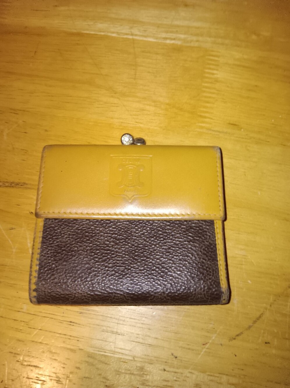 Celine Macadam Kisslock Coin Wallet